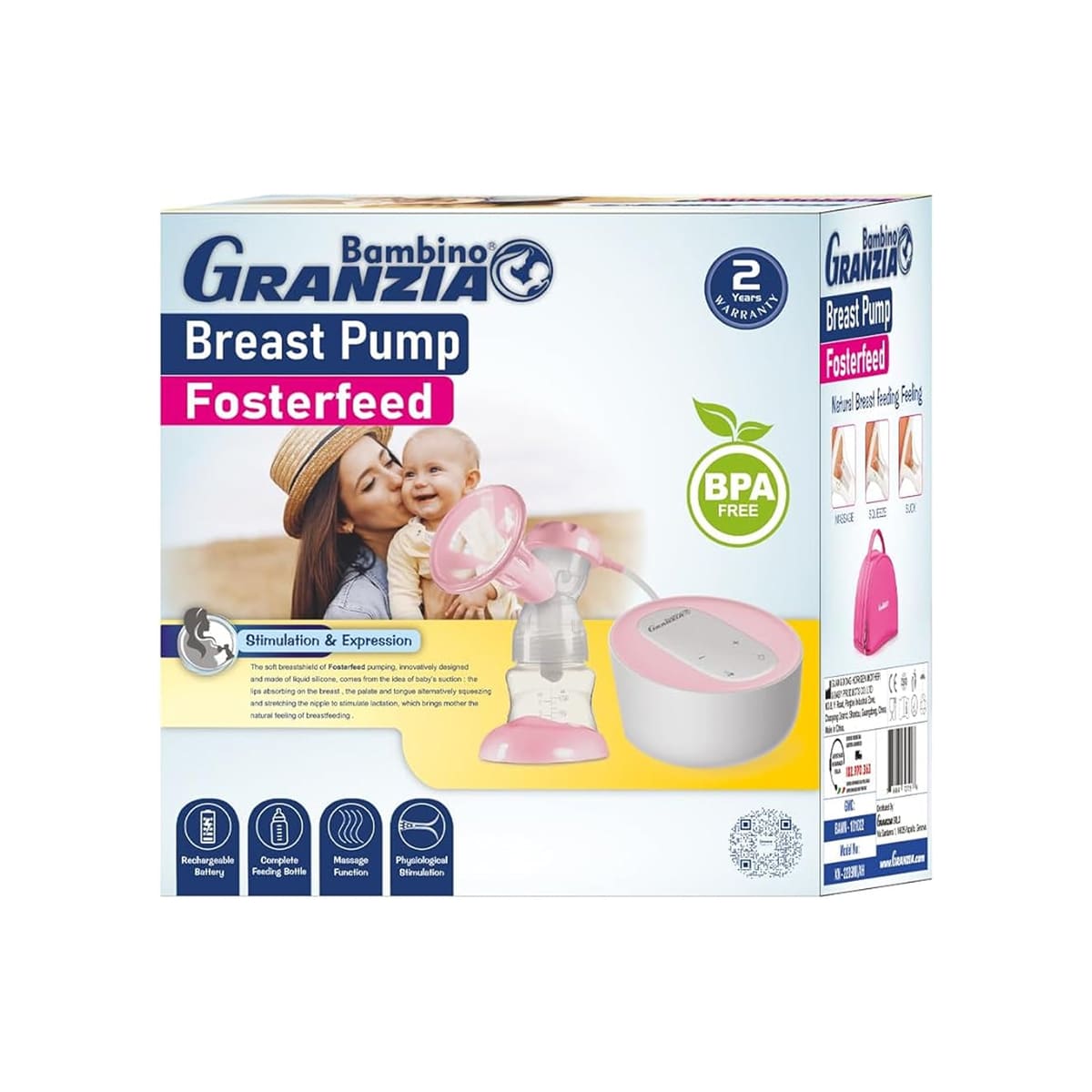 Fosterfeed Breastpump(granzia).مضخة حليب فاسترفيد (granzia).